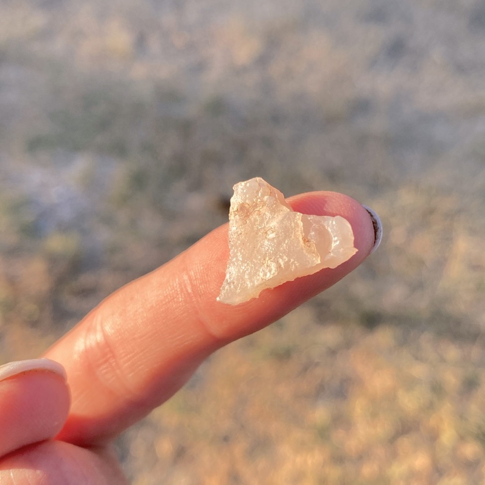 Heart Shaped Quartz Flake